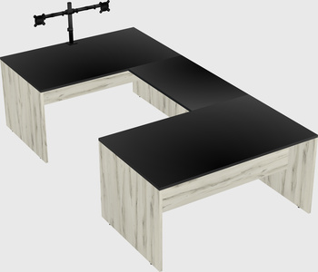 U-shaped desk