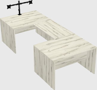 U-shaped desk