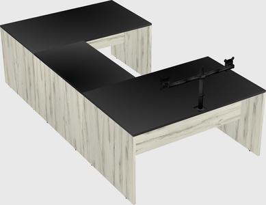 U-shaped desk