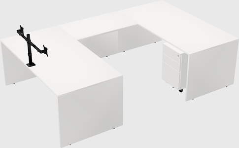 U-shaped desk