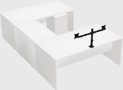 U-shaped desk