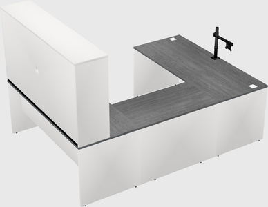 U-shaped desk