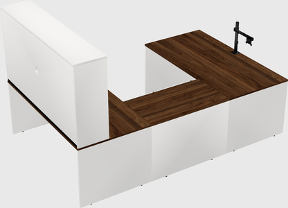 U-shaped desk