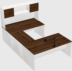 U-shaped desk