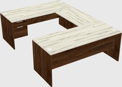 U-shaped desk