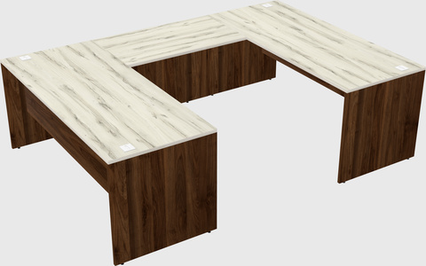 U-shaped desk
