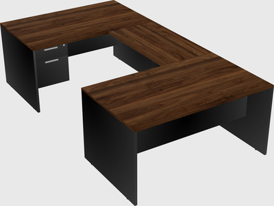 U-shaped desk