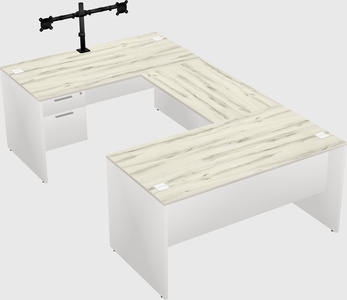 U-shaped desk