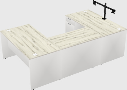 U-shaped desk