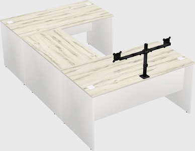 U-shaped desk