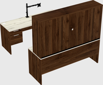 U-shaped desk
