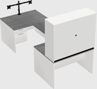 U-shaped desk