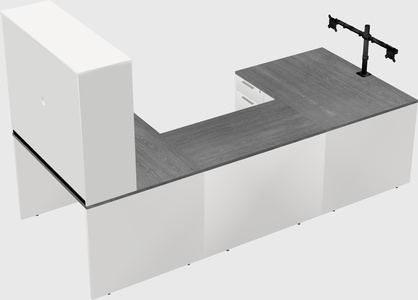 U-shaped desk