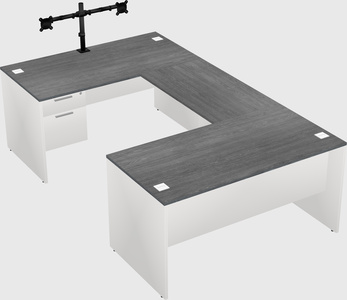 U-shaped desk