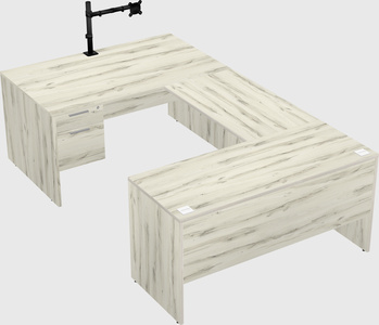 U-shaped desk
