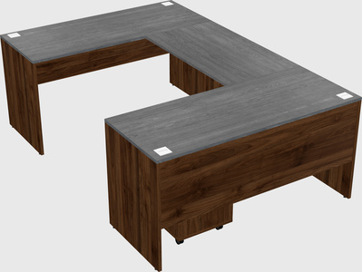 U-shaped desk