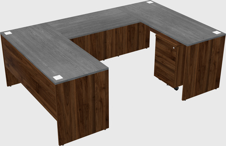 U-shaped desk