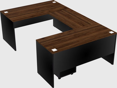 U-shaped desk