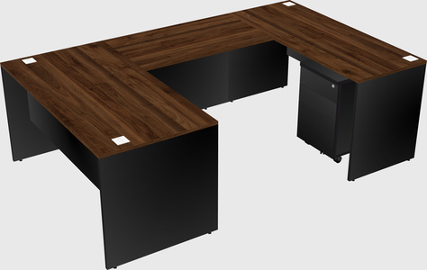 U-shaped desk