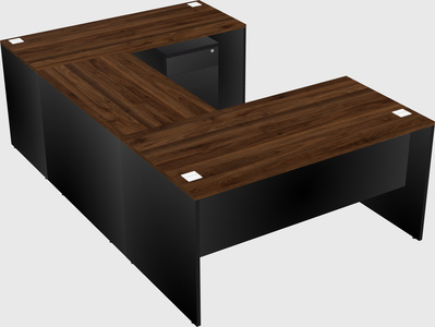 U-shaped desk