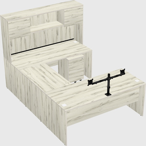 U-shaped desk