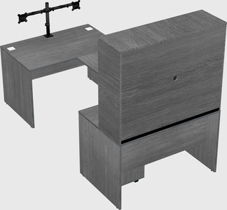 U-shaped desk
