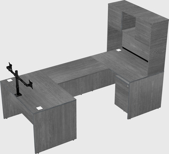 U-shaped desk