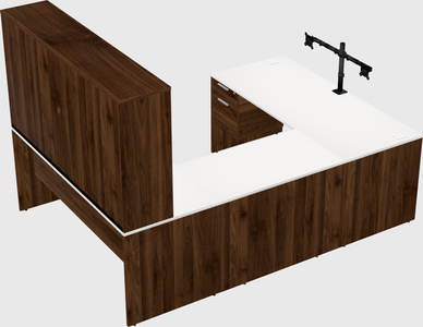 U-shaped desk