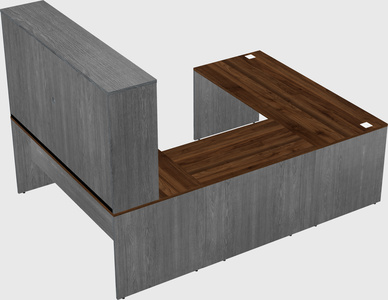 U-shaped desk