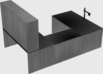 U-shaped desk