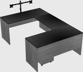 U-shaped desk