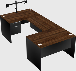U-shaped desk