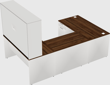 U-shaped desk