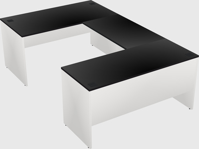U-shaped desk