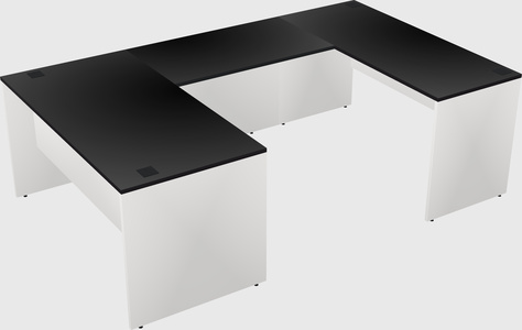 U-shaped desk
