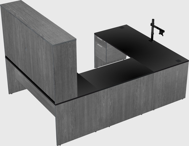 U-shaped desk