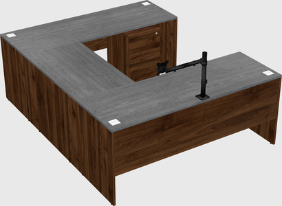U-shaped desk