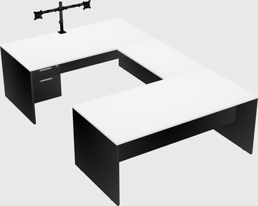 U-shaped desk