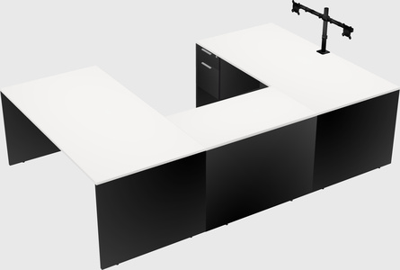 U-shaped desk