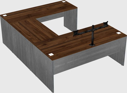 U-shaped desk