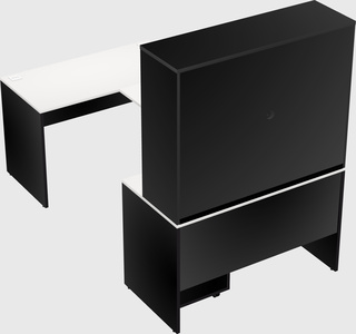 U-shaped desk