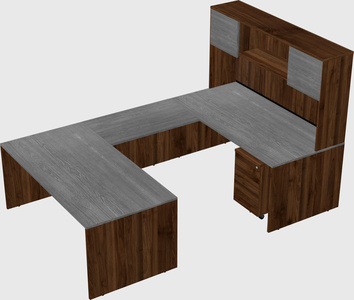 U-shaped desk