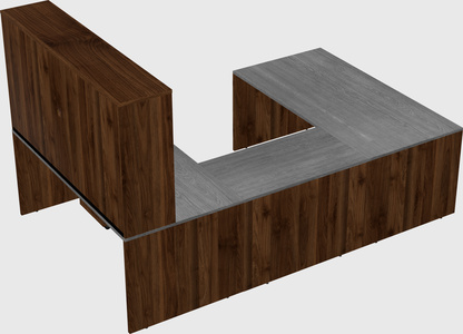 U-shaped desk
