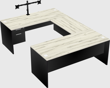 U-shaped desk