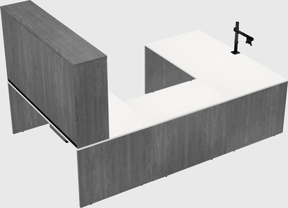 U-shaped desk