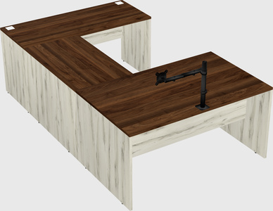 U-shaped desk