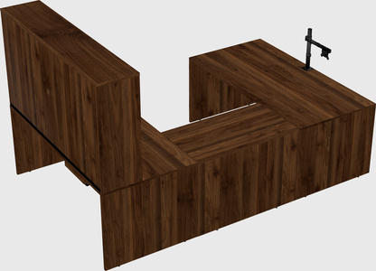 U-shaped desk