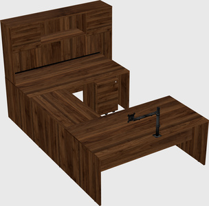 U-shaped desk