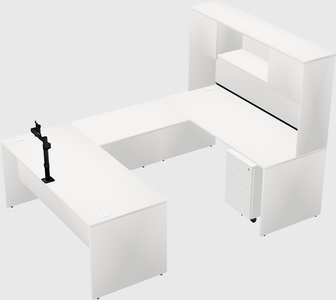 U-shaped desk