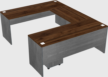 U-shaped desk